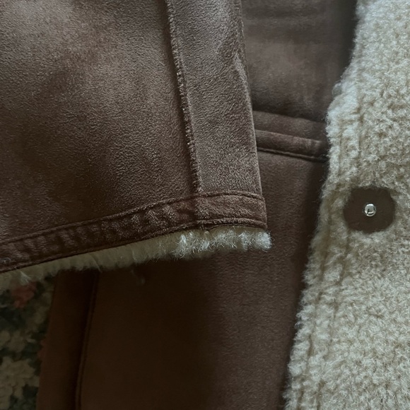 Mango Reversible Suede/Shearling Coat - Picture 12 of 15